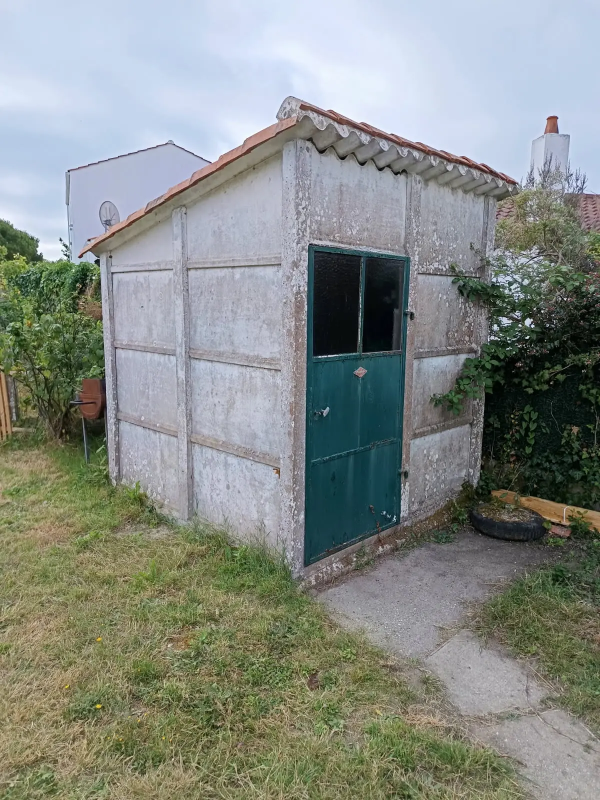 Avant - Nettoyage et rénovation abri de jardin
