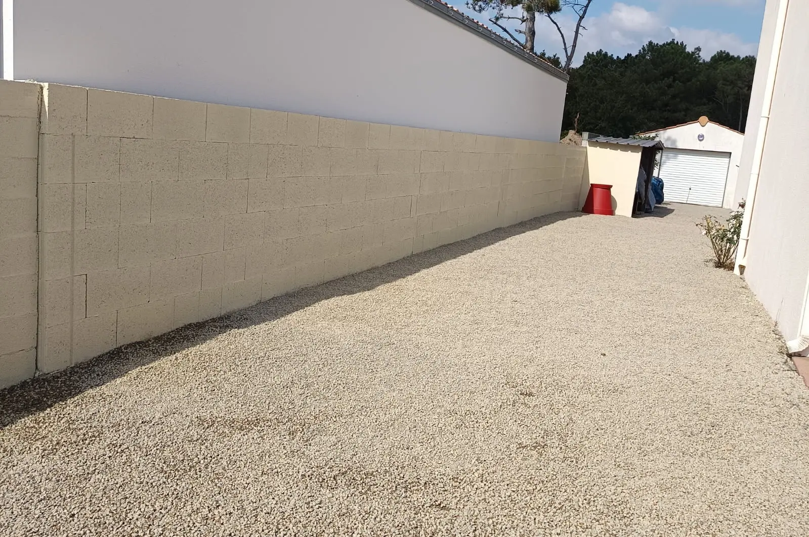 Après - Allée en gravier