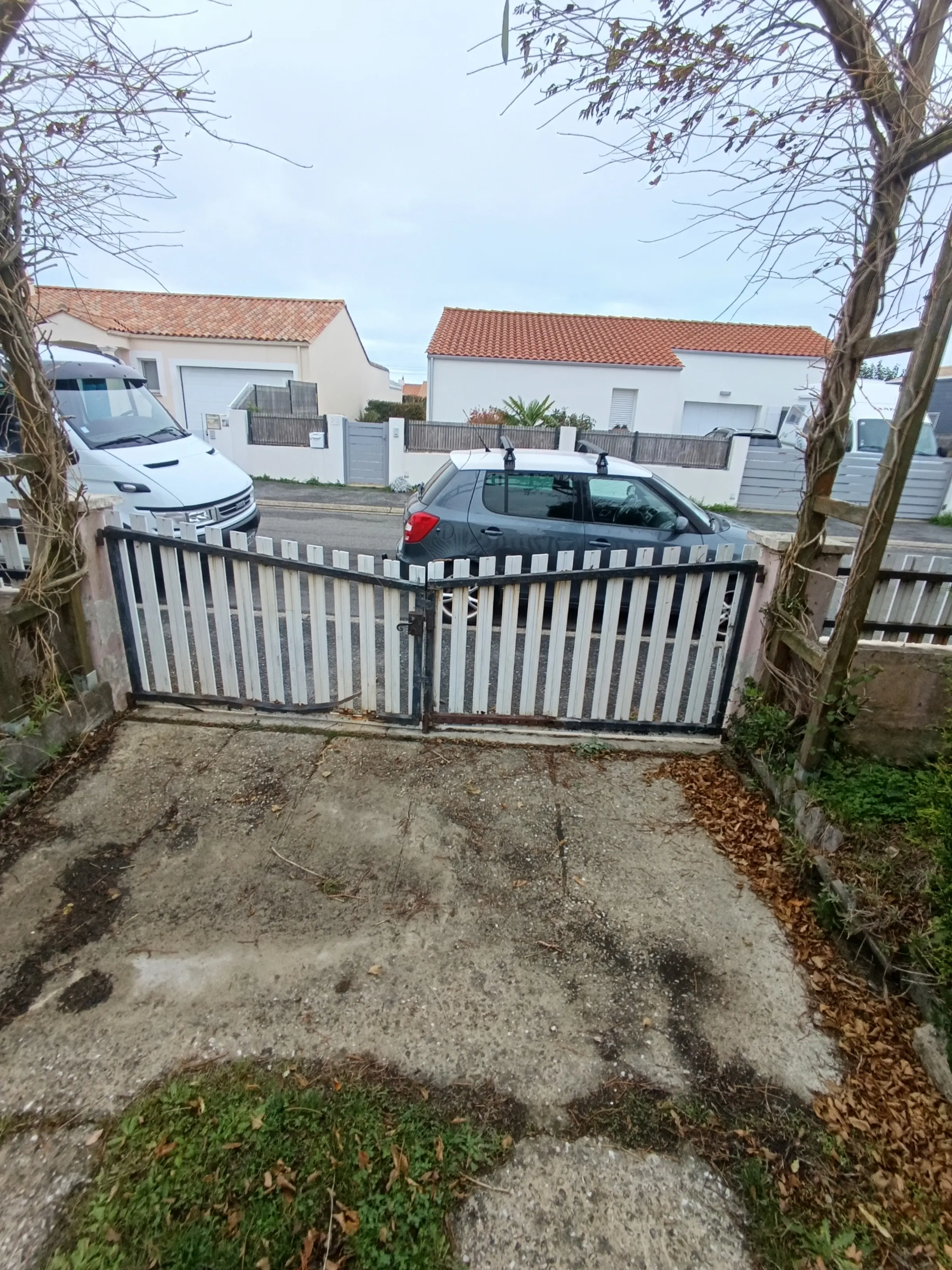 Avant - Création d'un portail bois