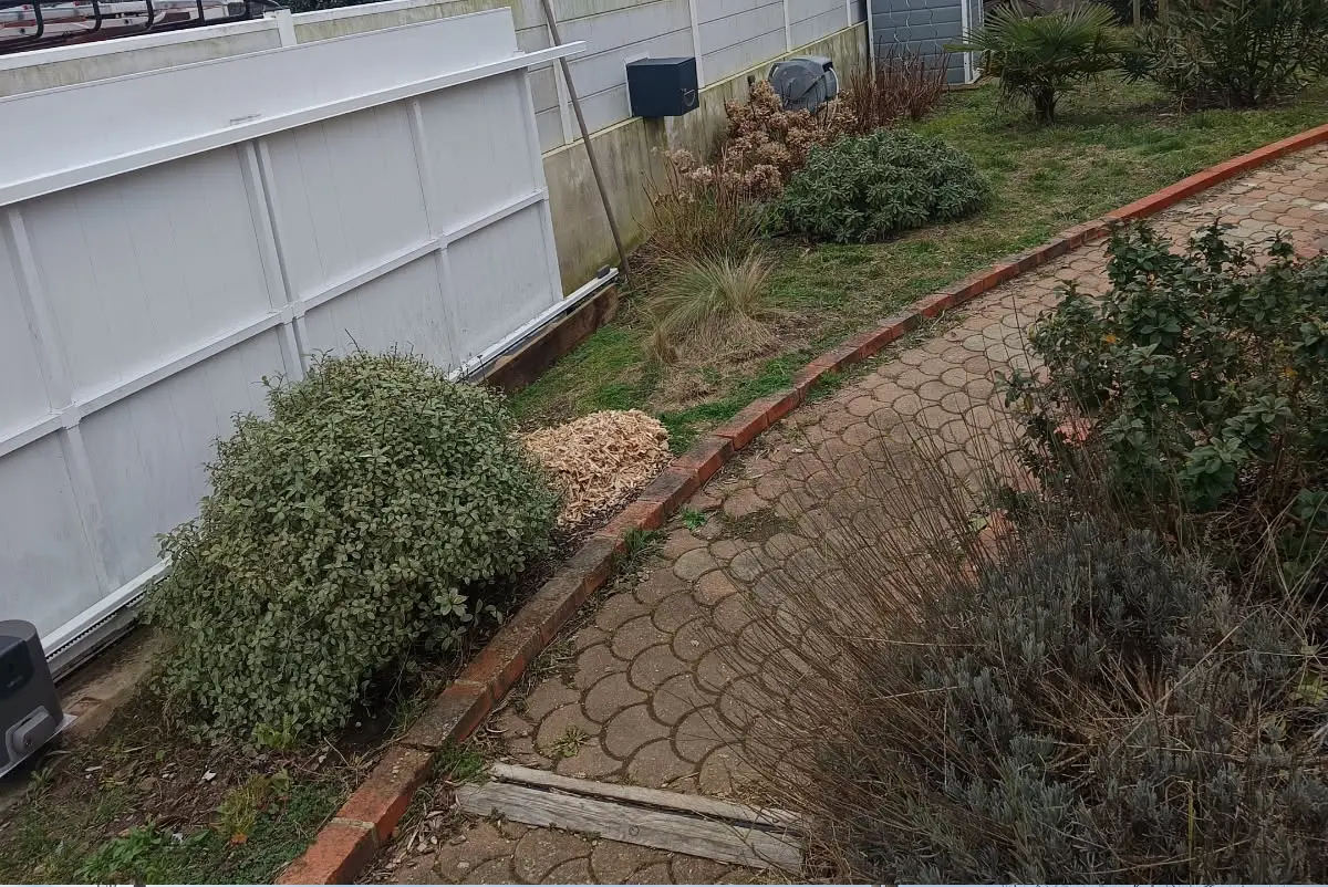 Avant - Aménagement de jardin